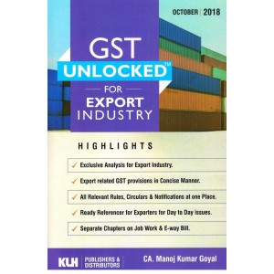 KLH Publisher's GST Unlocked for Export Industry by CA. Manoj Kumar Goyal